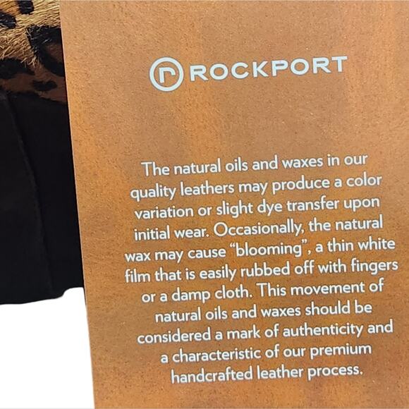 Rockport Seven to 7 suede heeled boots brown and leopard size 9 NEW - Picture 7 of 8